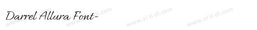免费获取 Darrel Allura Font字体转换